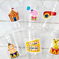 CIRCUS PARTY CUPS - Circus Birthday Cups Circus Party Favors Circus Party Cups Circus Baby Shower Circus Birthday Circus Party Decorations