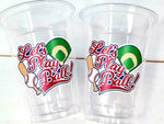 BASEBALL PARTY CUPS - Baseball Cups Baseball Party Cups Baseball Birthday Cups Baseball Cups Sports Party Cups Favors Baseball Baby Shower
