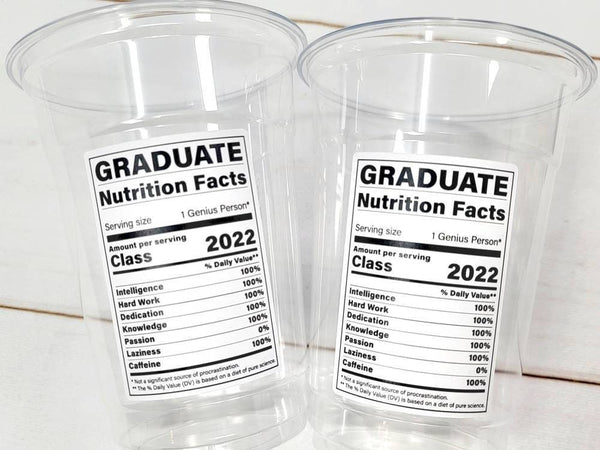 Class of 2022 Party Cups, 2022 Graduation Party Cups, Class of 2022 Decorations, Graduation Decorations, 2022 Graduation Party Cups