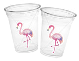 FLAMINGO PARTY CUPS - Flamingo Cups Flamingo Birthday Party Decorations Flaming Baby Shower Flamingo Bachelorette Cups Flamingo Party Favors