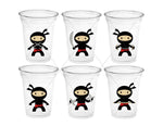 NINJA PARTY CUPS - Ninja Cups Ninja Birthday Party Ninja Party Decorations Ninja Party Supplies Ninja Treat Cups Ninja Party Favors Karate
