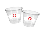 NURSING PARTY CUPS - Nurse Hat Party Cups Nurse Party Cups Nursing Party Rn Party Decorations Medical School Party Nurse Graduation Party