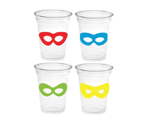 SUPERHERO PARTY CUPS - Superhero Cups Superhero Birthday Superhero Party Superhero Decorations Superhero Party Favors Superhero