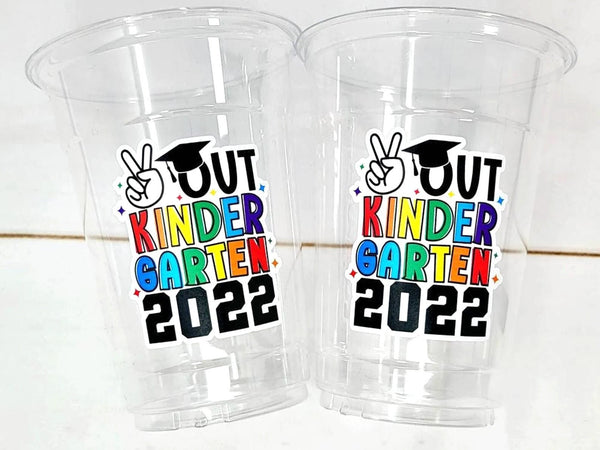 KINDERGARTEN GRADUATION CUPS - Kindergarten Graduation Cups 2022 Graduation Cups Graduation Party Graduation 2022 Party Favors Kinder Party
