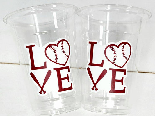 BASEBALL PARTY CUPS - Baseball Cups Baseball Party Cups Baseball Birthday Cups Baseball Cups Sports Party Cups Favors Baseball Baby Shower