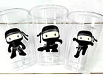 NINJA PARTY CUPS - Ninja Cups Ninja Birthday Party Ninja Party Decorations Ninja Party Supplies Ninja Treat Cups Ninja Party Favors Karate
