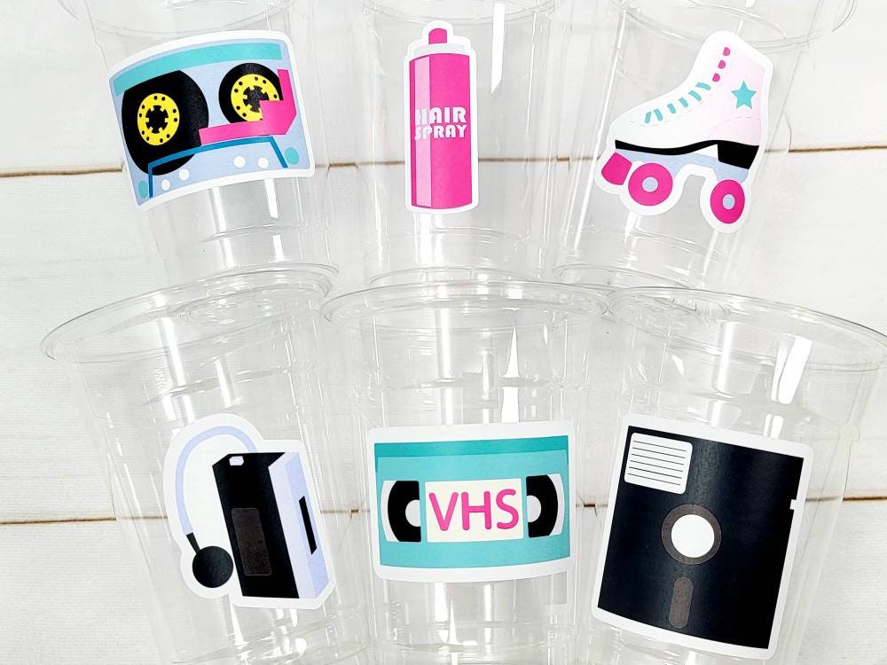 I Love the 80'S PARTY CUPS - 80's Birthday Cups 80's Party Cups 80's Decorations 80's Birthday Party 80's Birthday Party Decorations 80s 90s