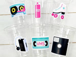 I Love the 80'S PARTY CUPS - 80's Birthday Cups 80's Party Cups 80's Decorations 80's Birthday Party 80's Birthday Party Decorations 80s 90s