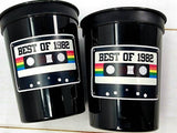 40th PARTY CUPS - Best of 1982 40th Birthday Party 40th Birthday Favors 40th Party Cups 40th Party Decorations 1982 Birthday Party Cups 80s