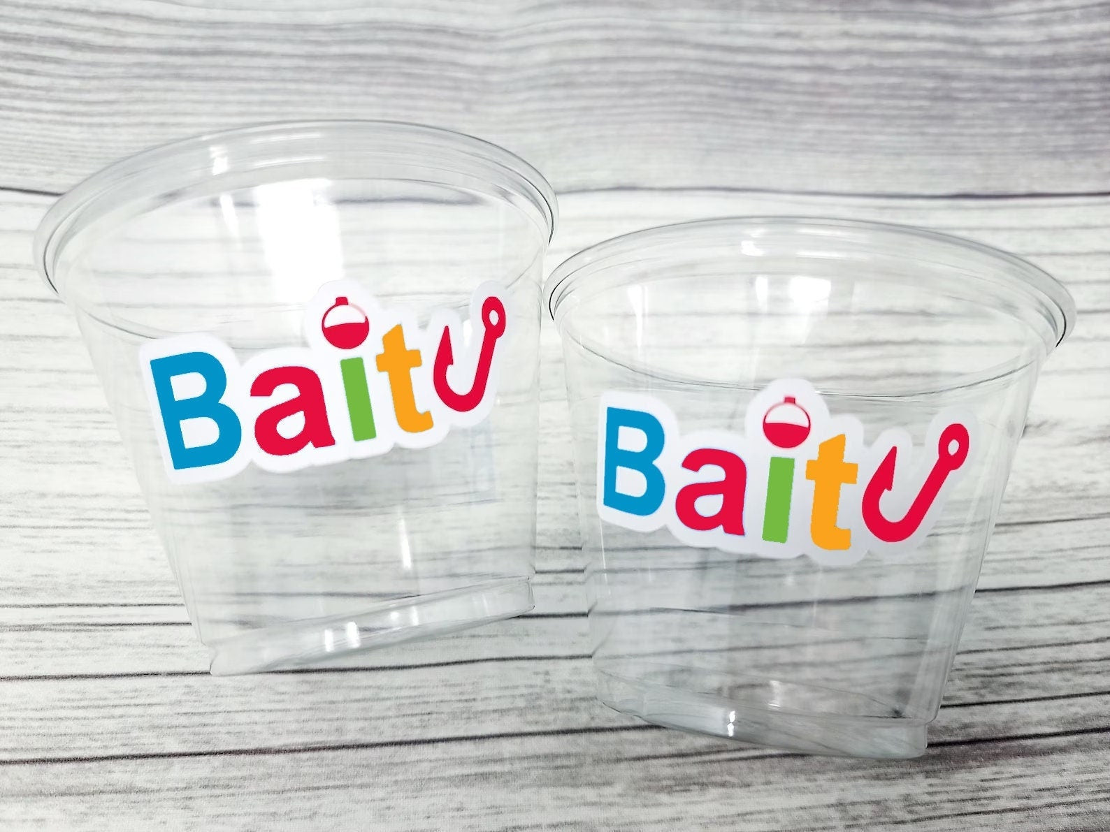 FISHING PARTY CUPS - Fishing Birthday Fishing First Birthday Party The Big One Fishing Bobber Decorations Gone Fishing Party Fish Bait Cups