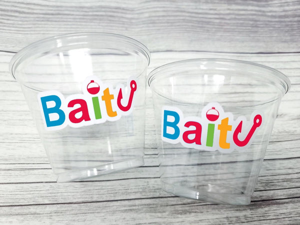 FISHING PARTY CUPS - Fishing Birthday Fishing First Birthday Party The Big One Fishing Bobber Decorations Gone Fishing Party Fish Bait Cups