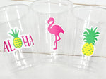 LUAU PARTY CUPS - Aloha Party Cups Luau Party Decoration, Luau Party Supplies Luau Baby Shower Tropical Party Decorations Hawaii Party Luau