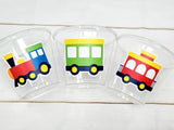 Train Cups, Train Party Favors, Train Birthday Favors, Train Party Cups, Train Birthday Decorations, Train Party Supplies