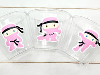 NINJA PARTY CUPS - Ninja Cups Ninja Birthday Party Ninja Party Decorations Ninja Party Supplies Ninja Treat Cups Ninja Party Favors Karate