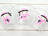 NINJA PARTY CUPS - Ninja Cups Ninja Birthday Party Ninja Party Decorations Ninja Party Supplies Ninja Treat Cups Ninja Party Favors Karate
