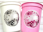 DISCO BALL Party Cups - Bachelorette Party Cups 70's Party Cups Bachelorette Party Cups Wedding Cups Bachelorette Party Favors Wedding Gifts