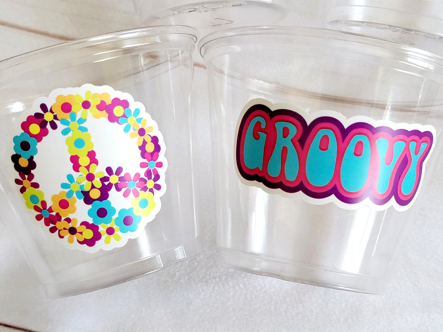 70'S PARTY CUPS - 70's Birthday Cups 70's Party Cups 70's Decorations 70's Birthday Party 70's Birthday Party Decorations Hippie Party Decor