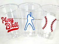 BASEBALL PARTY CUPS - Baseball Cups Baseball Party Cups Baseball Birthday Cups Baseball Cups Sports Party Cups Favors Baseball Baby Shower