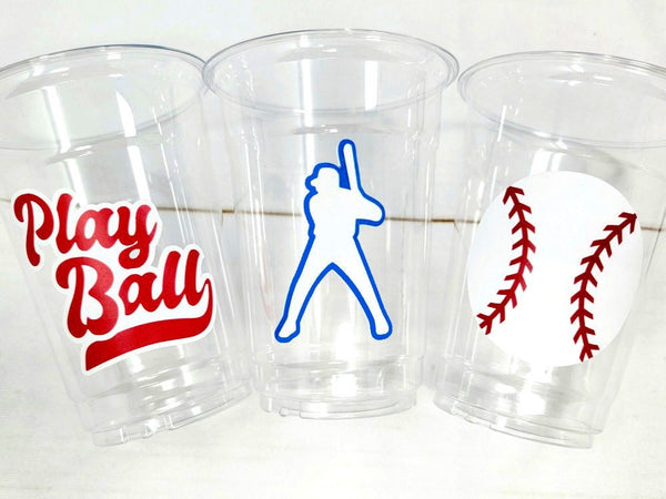 BASEBALL PARTY CUPS - Baseball Cups Baseball Party Cups Baseball Birthday Cups Baseball Cups Sports Party Cups Favors Baseball Baby Shower