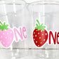 STRAWBERRY PARTY CUPS - Strawberry Birthday Cups Strawberry Cups First Birthday Strawberry Party Decorations Strawberry Baby Shower