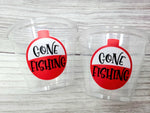 FISHING PARTY CUPS - Gone Fishing Party Fishing Party Favors Fishing Bobber Decorations Fishing Birthday Fishing Party Bait Bobber Fish Cups