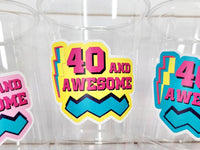 40th PARTY CUPS - 1982 Cups 40th Birthday Party 40th Birthday Favors 40th Party Cups 40th Party Decorations 1982 Birthday Party Cups 80s Cup