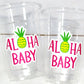 LUAU PARTY CUPS - Aloha Party Cups Luau Party Decoration, Luau Party Supplies Luau Baby Shower Tropical Party Decorations Hawaii Party Luau