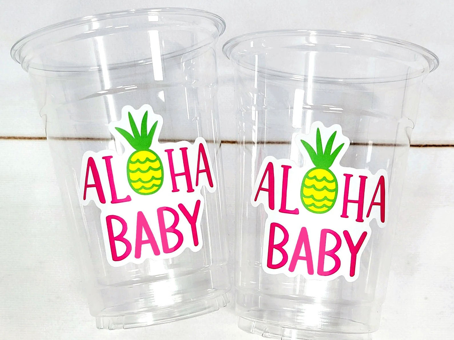LUAU PARTY CUPS - Aloha Party Cups Luau Party Decoration, Luau Party Supplies Luau Baby Shower Tropical Party Decorations Hawaii Party Luau