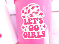 COWGIRL PARTY CUPS - Cowgirl Cups Cowgirl Party Decorations Cowgirl Bachelorette Party Cowgirl Hat Birthday Rodeo Party Cups Let's Go Girls
