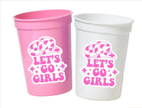 COWGIRL PARTY CUPS - Cowgirl Cups Cowgirl Party Decorations Cowgirl Bachelorette Party Cowgirl Hat Birthday Rodeo Party Cups Let's Go Girls