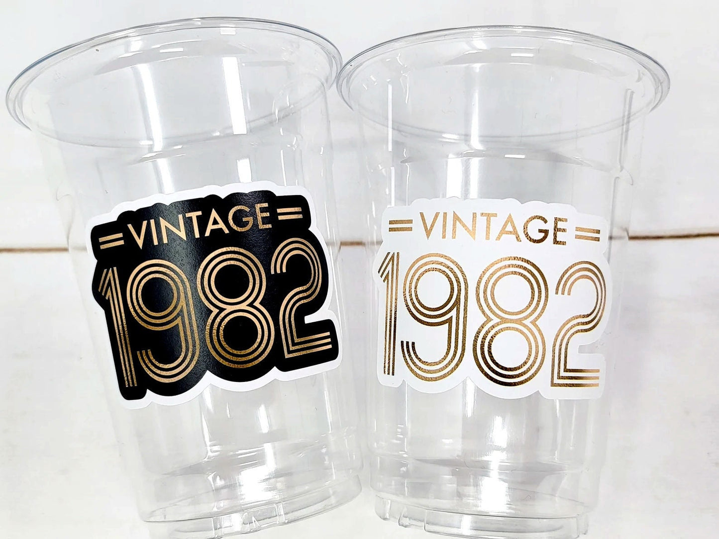 40th PARTY CUPS - Vintage 1982 40th Birthday Party 40th Birthday Favors 40th Party Cups 40th Party Decorations 1982 Birthday Party Cups