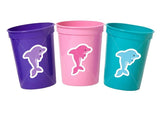 DOLPHIN PARTY CUPS - Dolphin Cups Dolphin Birthday Party Dolphin Party Decorations Under The Sea Party Cups Dolphin Party Supplies Dolphins