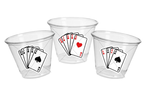 PLAYING CARDS PARTY Cups -Casino Cups Casino Birthday Magician Party Cups Casino Birthday Gambling Party Decoration Poker Game Deck of Cards