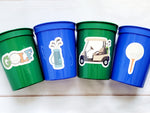 GOLF PARTY CUPS - Golfing Party Cups Golf Birthday Golf Party Golf Decorations Golf Party Supplies Golfing Cups Golf Cups Golf Favors