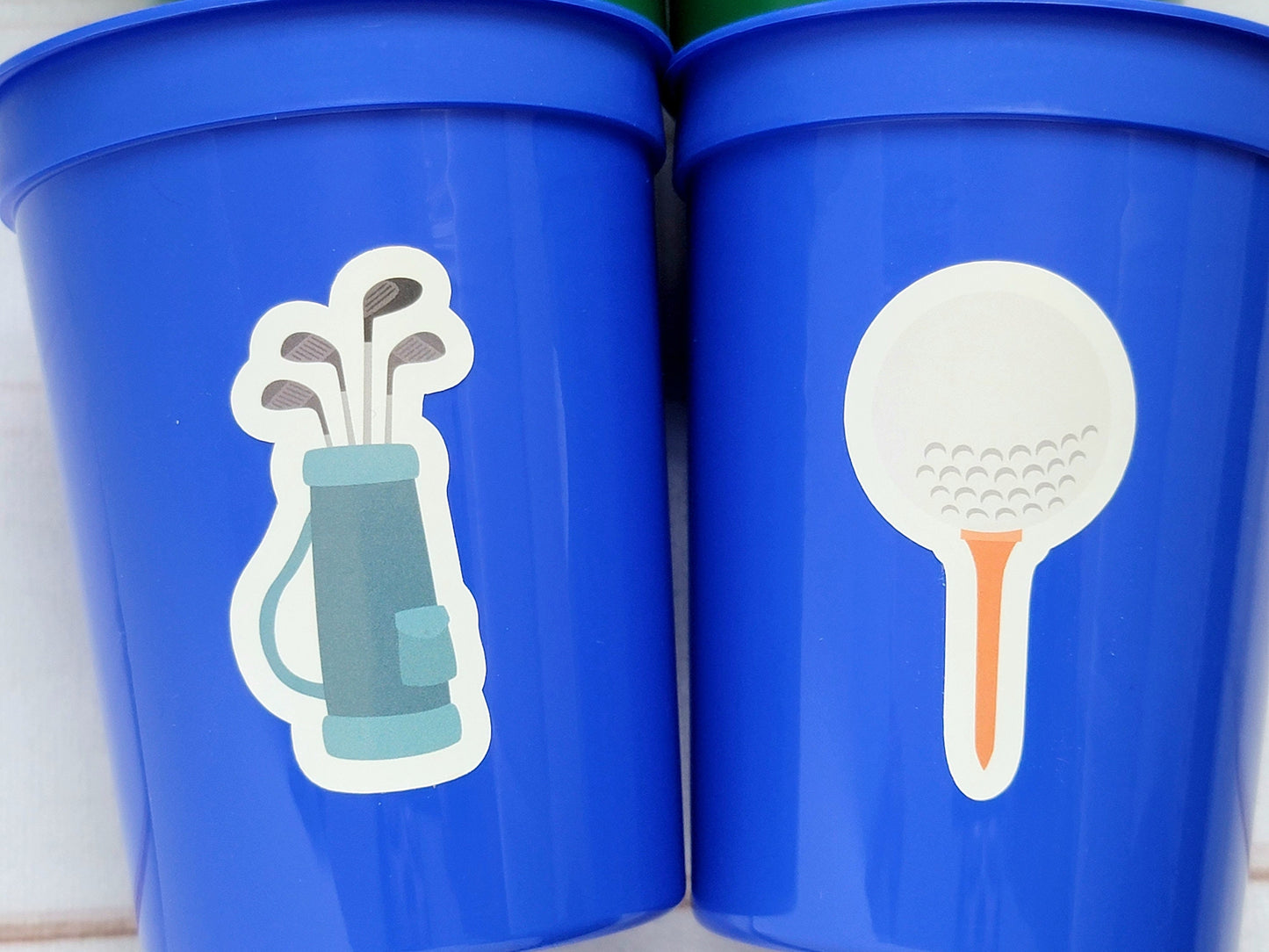 GOLF PARTY CUPS - Golfing Party Cups Golf Birthday Golf Party Golf Decorations Golf Party Supplies Golfing Cups Golf Cups Golf Favors