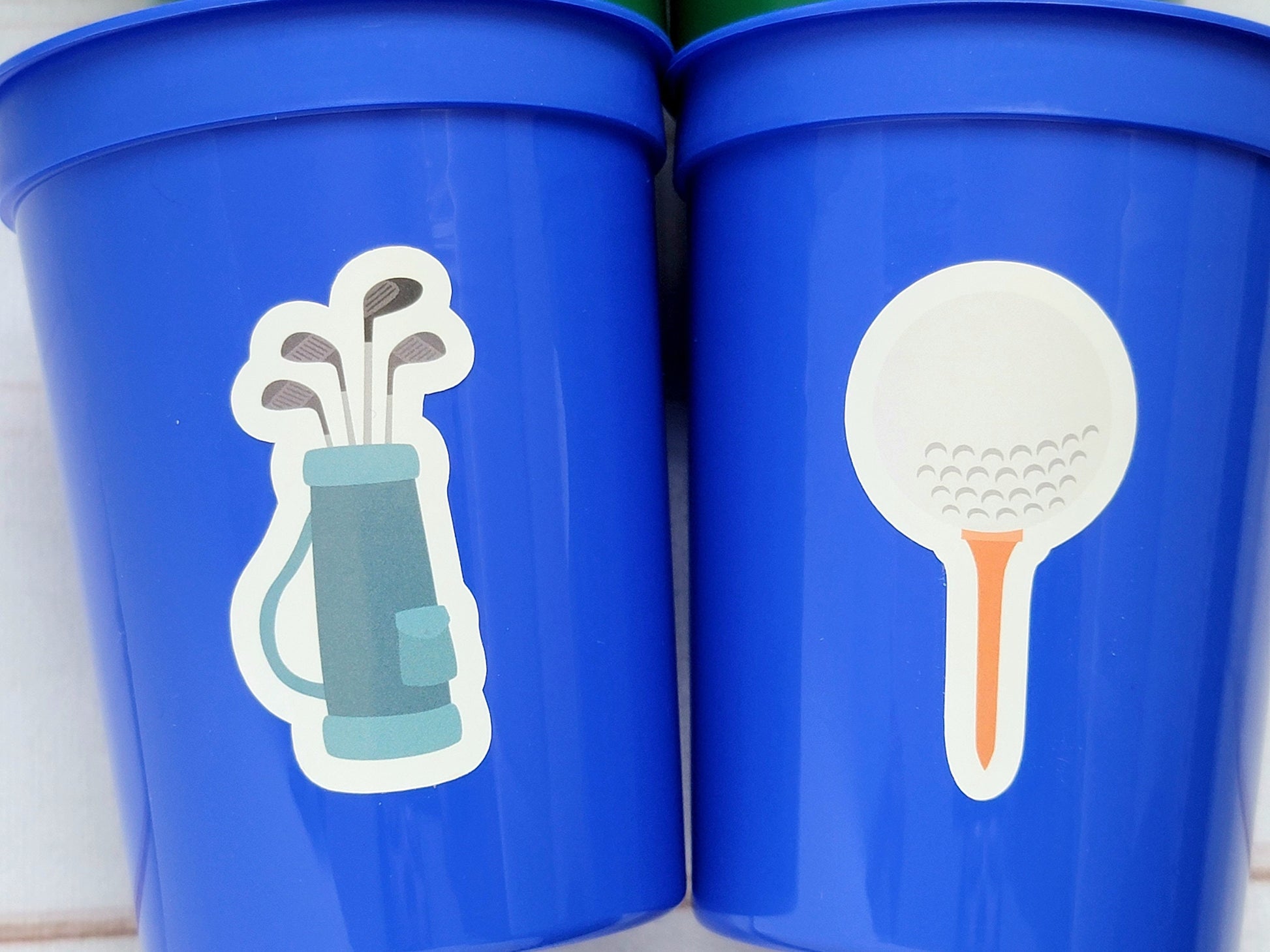 GOLF PARTY CUPS - Golfing Party Cups Golf Birthday Golf Party Golf Decorations Golf Party Supplies Golfing Cups Golf Cups Golf Favors