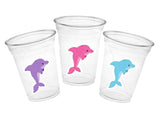 DOLPHIN PARTY CUPS - Dolphin Cups Dolphin Birthday Party Dolphin Party Decorations Under The Sea Party Cups Dolphin Party Supplies Dolphins