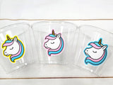UNICORN PARTY CUPS - Unicorn Cups Unicorn Birthday Unicorn Party Unicorn Party Favors Unicorn Decorations Unicorn Baby Shower Rainbow Cups