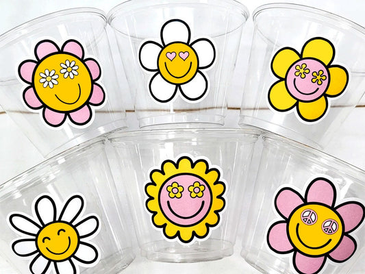 70'S PARTY CUPS - 70's Birthday Cups 70's Party Cups 70's Decorations 70's Birthday Party 70's Birthday Party Decorations Hippie Party Decor