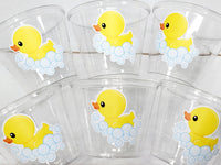 DUCK PARTY CUPS - Duck Birthday Duck Party Duck Baby Shower Duck Party Cups Duck Decorations Duck Cups Ducky Party Cups Rubber Ducky Cups