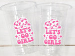 COWGIRL PARTY CUPS - Cowgirl Cups Cowgirl Party Decorations Cowgirl Bachelorette Party Cowgirl Hat Birthday Rodeo Party Cups Let's Go Girls