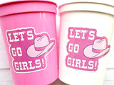 COWGIRL PARTY CUPS - Cowgirl Cups Cowgirl Party Decorations Cowgirl Bachelorette Party Cowgirl Hat Birthday Rodeo Party Cups Last Rodeo Cups