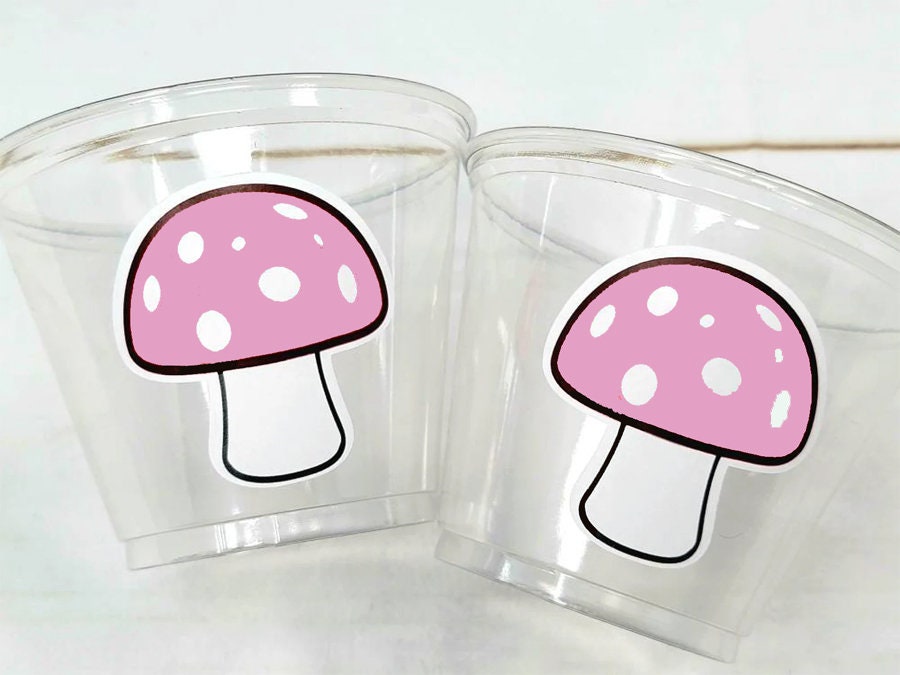 MUSHROOM PARTY CUPS - Woodland Party Cups Woodland Decorations Woodland Birthday Woodland Baby Shower Woodland Birthday Party Favors