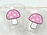 MUSHROOM PARTY CUPS - Woodland Party Cups Woodland Decorations Woodland Birthday Woodland Baby Shower Woodland Birthday Party Favors