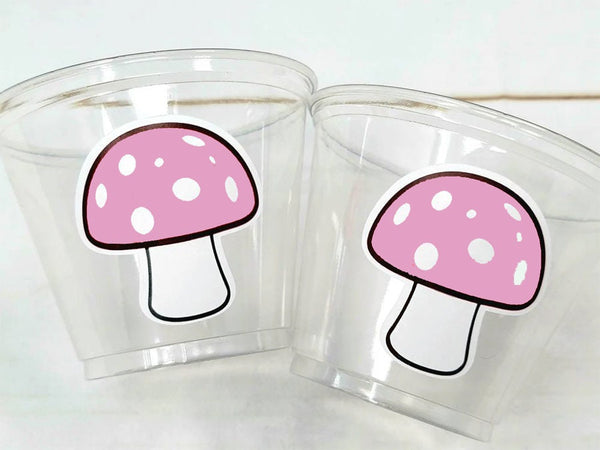 MUSHROOM PARTY CUPS - Woodland Party Cups Woodland Decorations Woodland Birthday Woodland Baby Shower Woodland Birthday Party Favors