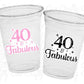 40 AND FABULOUS CUPS - 40th Birthday Party Cups 40th Birthday Party Favor Cups Best of 1981 40th Birthday Party Favors 40th Birthday Cups