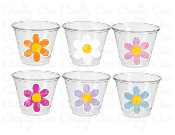 DAISY PARTY CUPS - Daisy Cups 70S Party cups 70s Birthday Cups 70's Party Cups 70's Decorations 70's Birthday Party 70's Decorations