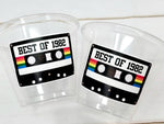 40th PARTY CUPS - Best of 1982 40th Birthday Party 40th Birthday Favors 40th Party Cups 40th Party Decorations 1982 Birthday Party Cups 1983