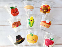 THANKSGIVING PARTY CUPS -Turkey Party Cups Thanksgiving Cups For Kids Turkey Kids Thanksgiving Cups Thanksgiving Party Favors Pumpkin Cups