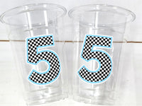 RACING PARTY CUPS - Race Car Cups Racing Birthday Cups Racing Birthday Cups Race Car Party Favors Racing Party Favors Racing Decorations